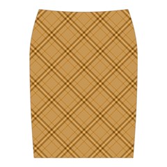 Autumn Fall Plaid Tartan 1 Diagonal Midi Wrap Pencil Skirt from ArtsNow.com Back