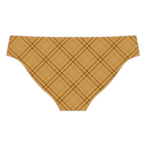 Autumn Fall Plaid Tartan 1 Diagonal Cross Back Hipster Bikini Set from ArtsNow.com Back Under