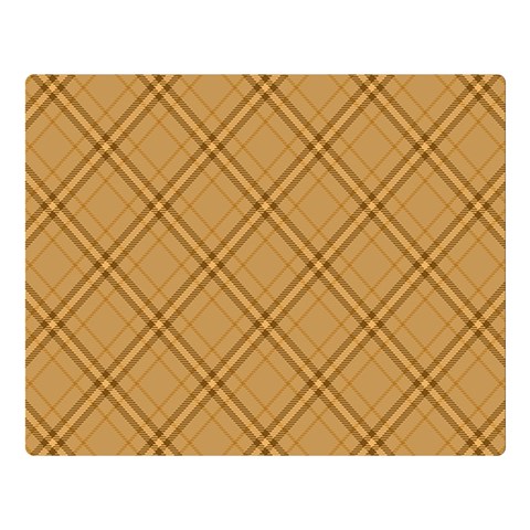 Autumn Fall Plaid Tartan 1 Diagonal Premium Plush Fleece Blanket (Large) from ArtsNow.com 80 x60  Blanket Front