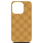 Autumn Fall Plaid Tartan 1 Diagonal iPhone 14 Pro Black UV Print PC Hardshell Case