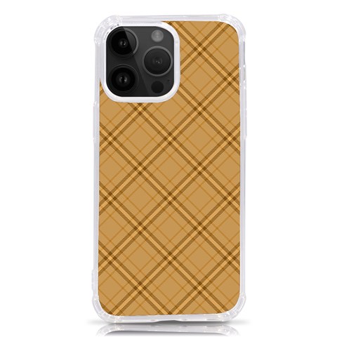 Autumn Fall Plaid Tartan 1 Diagonal iPhone 14 Pro Max TPU UV Print Case from ArtsNow.com Front