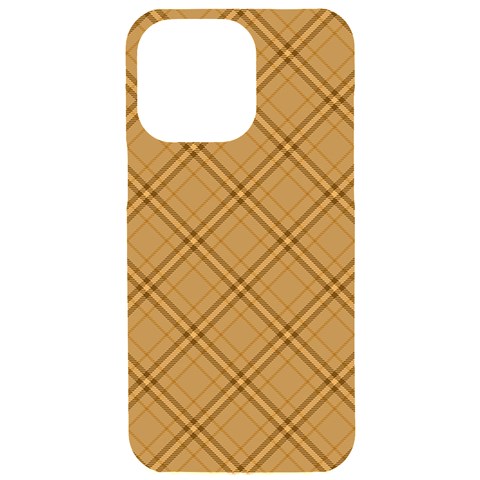 Autumn Fall Plaid Tartan 1 Diagonal iPhone 15 Pro Max Black UV Print PC Hardshell Case from ArtsNow.com Front