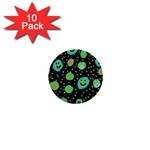 Doodle Dot Drawing 1  Mini Buttons (10 pack) 