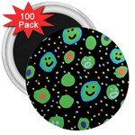 Doodle Dot Drawing 3  Magnets (100 pack)