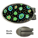 Doodle Dot Drawing Money Clips (Oval) 