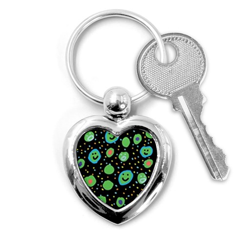 Doodle Dot Drawing Key Chain (Heart) from ArtsNow.com Front