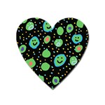 Doodle Dot Drawing Heart Magnet