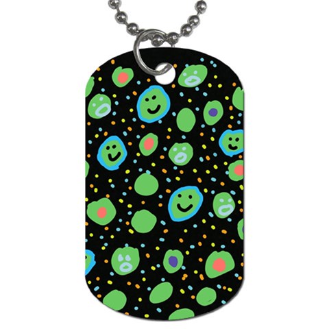 Doodle Dot Drawing Dog Tag (One Side) from ArtsNow.com Front