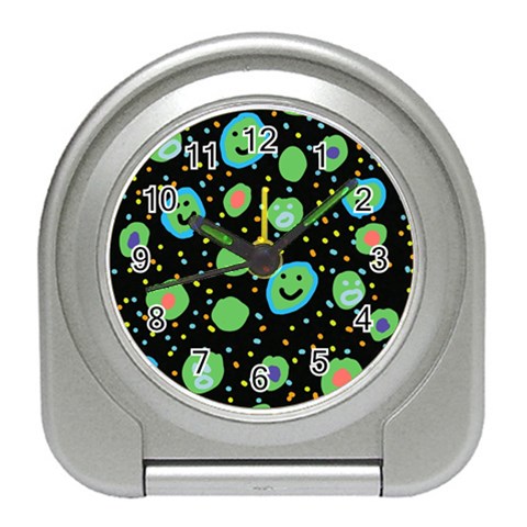 Doodle Dot Drawing Travel Alarm Clock from ArtsNow.com Front