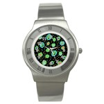 Doodle Dot Drawing Stainless Steel Watch