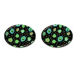 Doodle Dot Drawing Cufflinks (Oval)