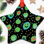 Doodle Dot Drawing Star Ornament (Two Sides)