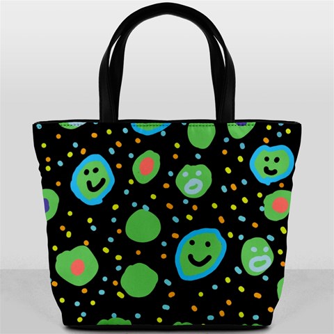 Doodle Dot Drawing Bucket Bag from ArtsNow.com Front