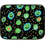 Doodle Dot Drawing Two Sides Fleece Blanket (Mini)