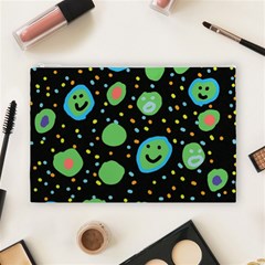 Doodle Dot Drawing Cosmetic Bag (Large) from ArtsNow.com Front