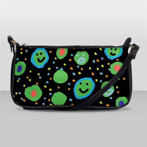 Doodle Dot Drawing Leather Shoulder Clutch Bag from ArtsNow.com Front