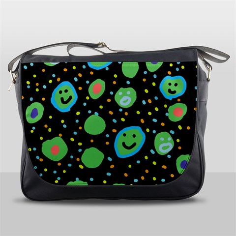 Doodle Dot Drawing Messenger Bag from ArtsNow.com Front