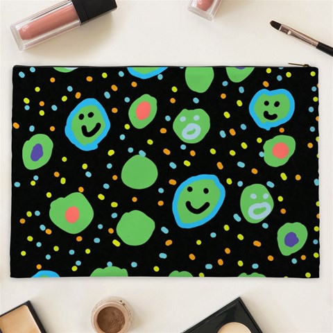 Doodle Dot Drawing Cosmetic Bag (XXL) from ArtsNow.com Back