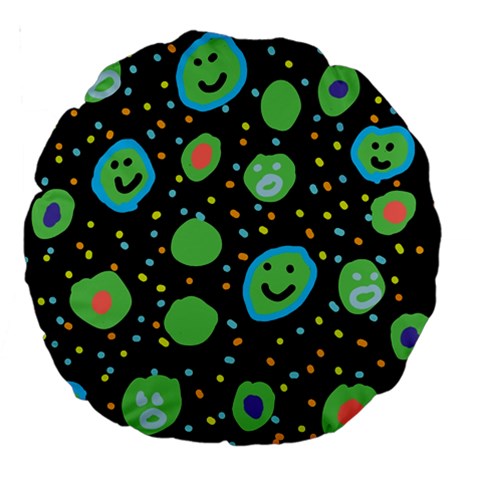 Doodle Dot Drawing Large 18  Premium Round Cushions from ArtsNow.com Front