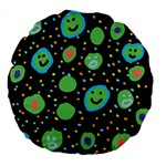 Doodle Dot Drawing Large 18  Premium Round Cushions