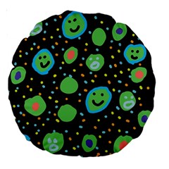 Doodle Dot Drawing Large 18  Premium Round Cushions from ArtsNow.com Back