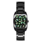 Doodle Dot Drawing Stainless Steel Barrel Watch