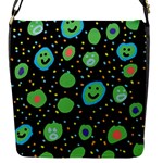 Doodle Dot Drawing Flap Closure Messenger Bag (S)