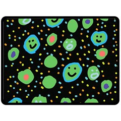 Doodle Dot Drawing Two Sides Fleece Blanket (Large) from ArtsNow.com 80 x60  Blanket Front