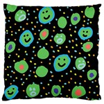 Doodle Dot Drawing Large Premium Plush Fleece Cushion Case (Two Sides)