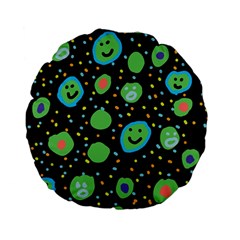 Doodle Dot Drawing Standard 15  Premium Flano Round Cushions from ArtsNow.com Front