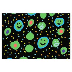 Doodle Dot Drawing 16 x24  Lumbar Throw Cushion Case (Two Sides) from ArtsNow.com Back