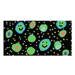 Doodle Dot Drawing Satin Shawl 45  x 80 