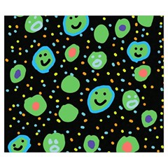 Doodle Dot Drawing Zipper Large Tote Bag from ArtsNow.com Front