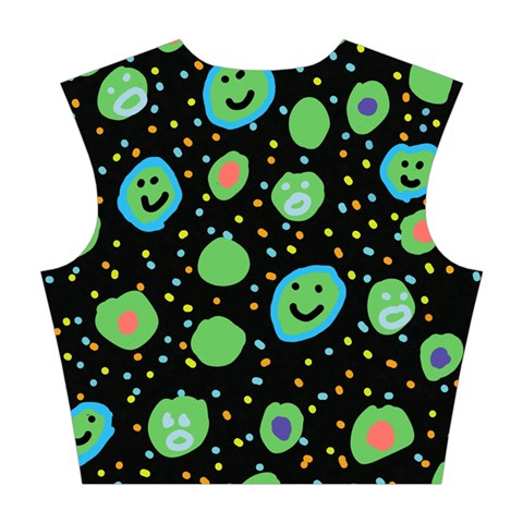 Doodle Dot Drawing Cotton Crop Top from ArtsNow.com Back