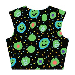 Doodle Dot Drawing Cotton Crop Top from ArtsNow.com Back