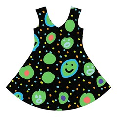 Doodle Dot Drawing Short Sleeve V Front