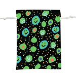 Doodle Dot Drawing Lightweight Drawstring Pouch (XL)