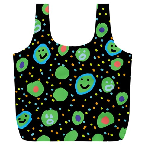 Doodle Dot Drawing Full Print Recycle Bag (XXXL) from ArtsNow.com Front