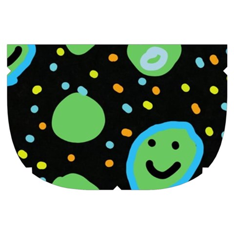 Doodle Dot Drawing Make Up Case (Small) from ArtsNow.com Side Left