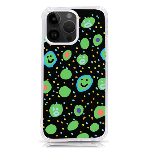 Doodle Dot Drawing iPhone 14 Pro Max TPU UV Print Case from ArtsNow.com Front