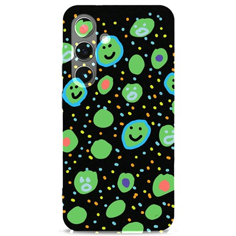 Doodle Dot Drawing Samsung Galaxy S24 6.2 Inch Black TPU UV Case from ArtsNow.com Front