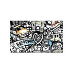 Doodle New York City Nyc Sticker (Rectangular)