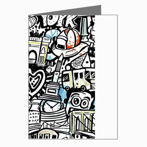 Doodle New York City Nyc Greeting Card from ArtsNow.com Left