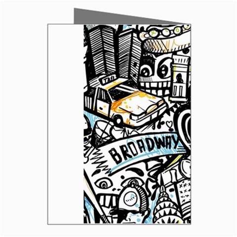 Doodle New York City Nyc Greeting Card from ArtsNow.com Right