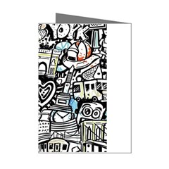 Doodle New York City Nyc Mini Greeting Cards (Pkg of 8) from ArtsNow.com Left