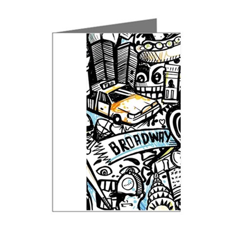 Doodle New York City Nyc Mini Greeting Cards (Pkg of 8) from ArtsNow.com Right