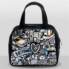 Doodle New York City Nyc Classic Handbag (Two Sides) from ArtsNow.com Front