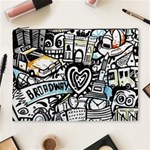 Doodle New York City Nyc Cosmetic Bag (XL)