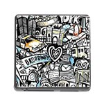 Doodle New York City Nyc Memory Card Reader (Square 5 Slot)