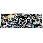 Doodle New York City Nyc One Side Body Pillow Cases